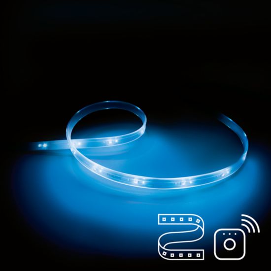 Requires a Philips Lightstrip Plus and a Philips Hue bridge