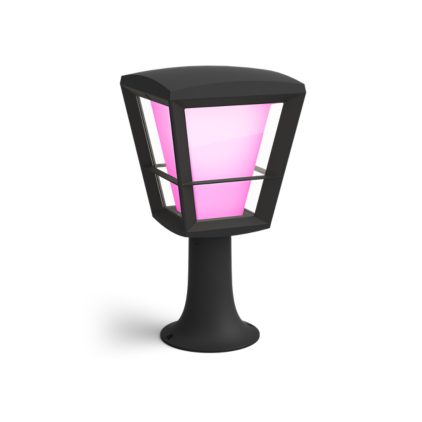 Hue White and Colour Ambiance Econic Outdoor Pedestal Light