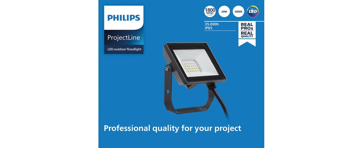 Proyector LED para exterior 20W de Philips ProjectLine