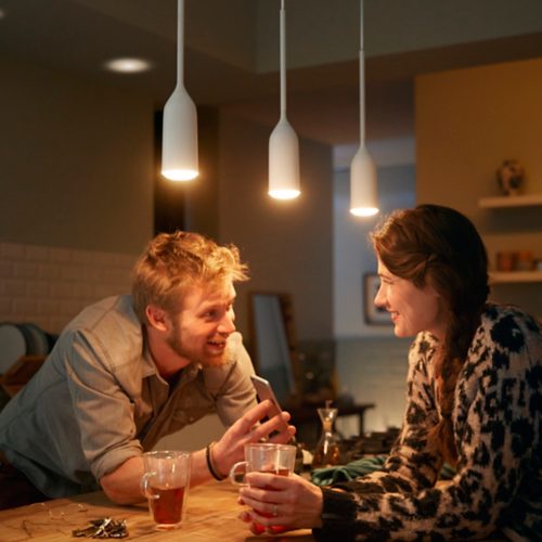 Philips Hue White 2 Lampadine LED Smart, Bluetooh, E27, 9.5W, Dimmerabili,  Luce Bianca Calda, Bianco : : Illuminazione