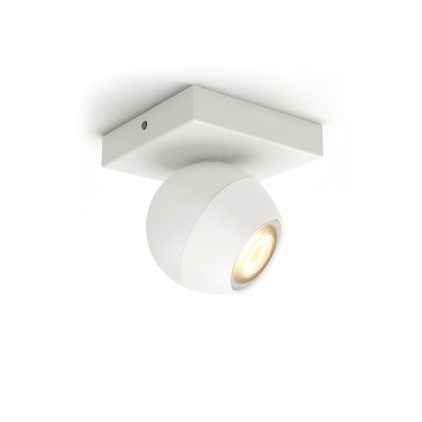 Hue White Ambiance Buckram Einzelspot weiß + Dimmschalter