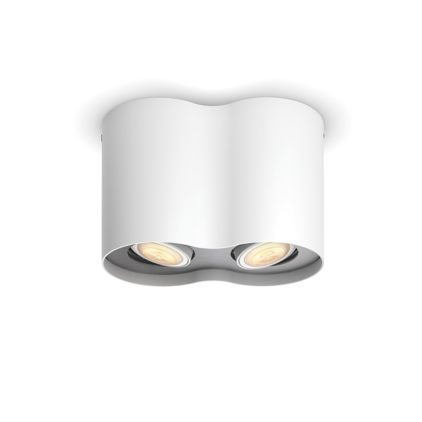 Hue White Ambiance Pillar double spotlight