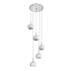 myLiving Contemporary-styled glass chandelier with crystal beads