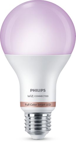 Bombilla inteligente  Philips Smart LED, 13W (Eq. 100 W) A67 E27, Luz  Blanca de Cálida a Fría, Wi-Fi, Con tecnología SpaceSense