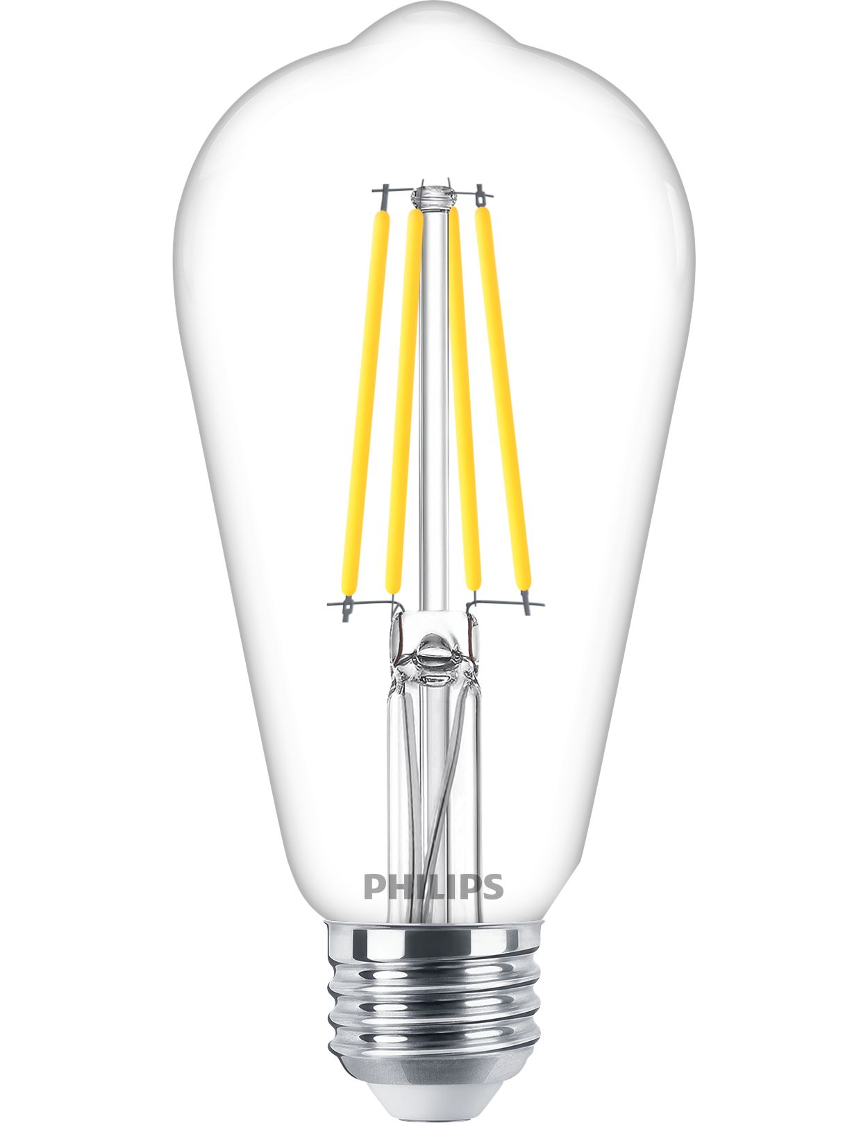 Philips Ampoule LED A19 E26 8W à filament A, Rouge