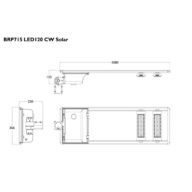 Dimension Drawing (without table) - BRP715 LED120 CW Solar