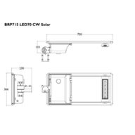 Dimension Drawing (without table) - BRP715 LED70 CW Solar