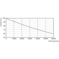 Lumen Maintenance Diagram - MAS LEDExpertColor 20-100W 930 AR111 24D
