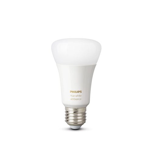 Bombilla led inteligente philips hue white ambiance a60/ casquillo e27/ 8w/  1100 lúmenes/ 2200k-6500k/ precisa philips hue