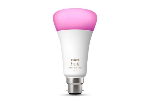 Hue White and Colour Ambiance A67 – B22 smart bulb – 1600