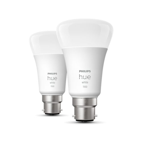 Hue 2-pack A60 B22 LED Bulb – White | Philips Hue UK