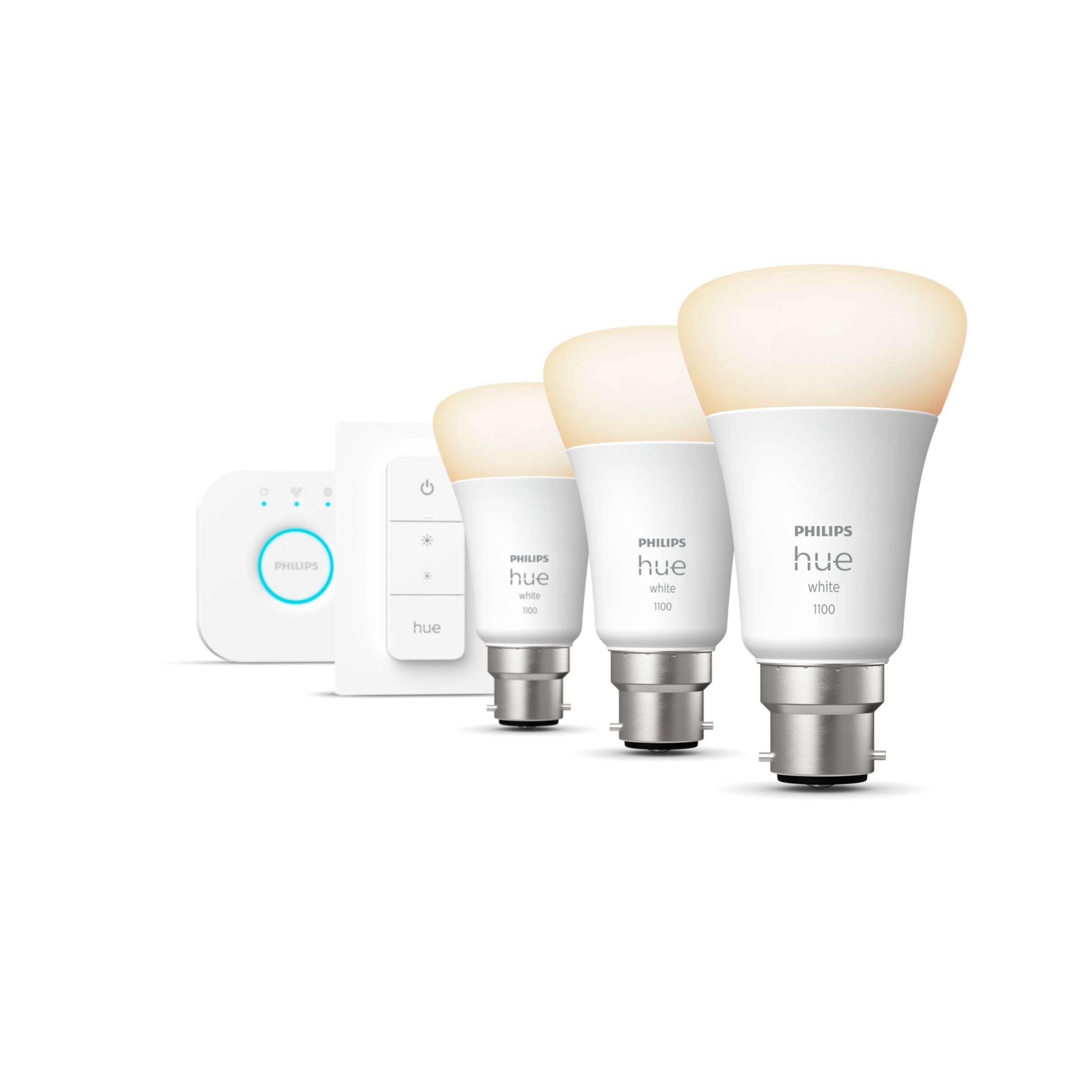 Hue 4-pack B22 LED Bulb – White Ambiance | Philips Hue UK