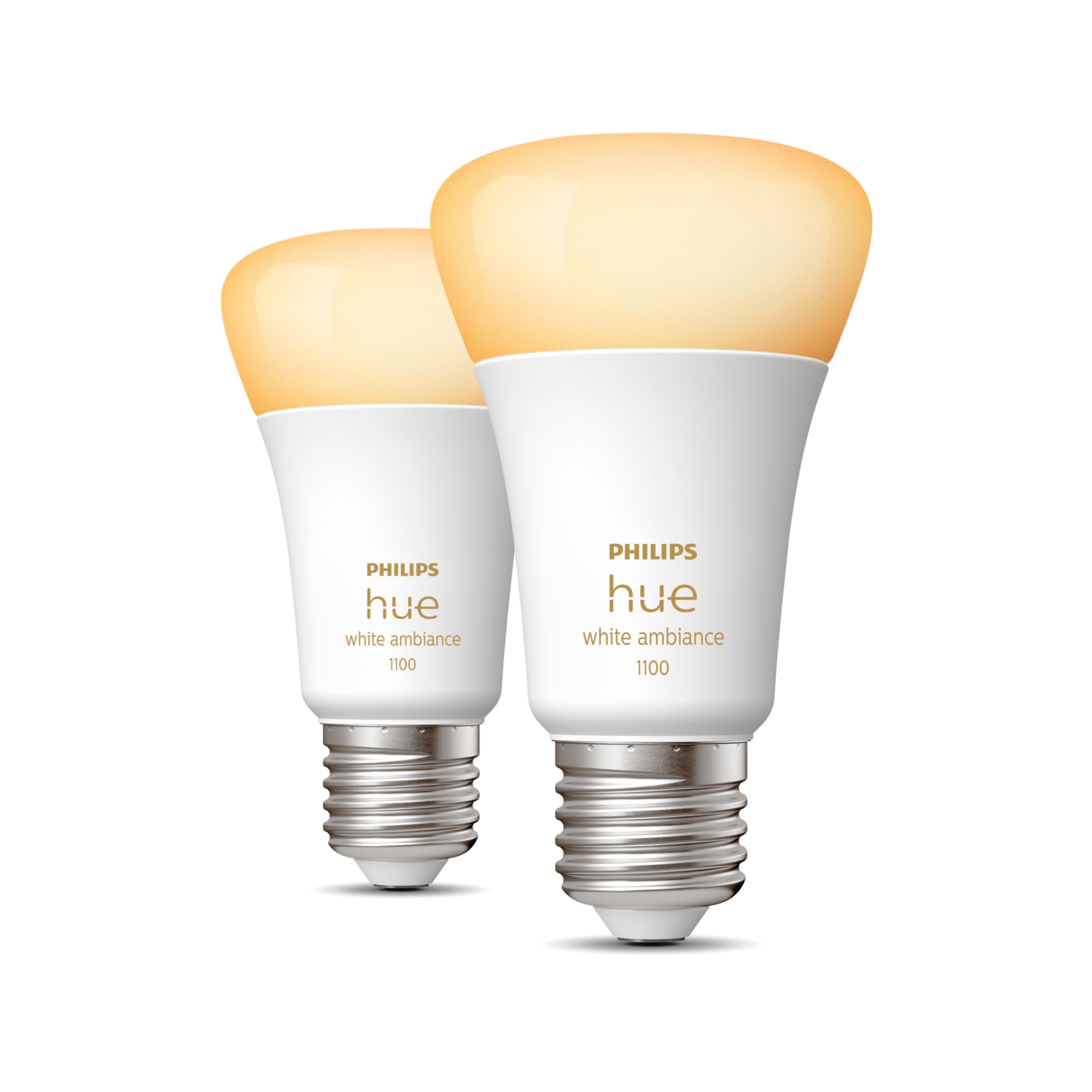 Hue 2-pack A60 E27 LED Bulb – White Ambiance | Philips Hue UK