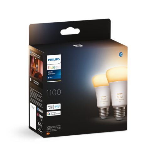 Hue 2-pack A60 E27 LED Bulb – White Ambiance