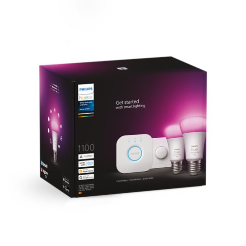 Philips Hue White Kit de Démarrage 2 ampoules LED connectées + Pont – Votre  partenaire hi-tech !