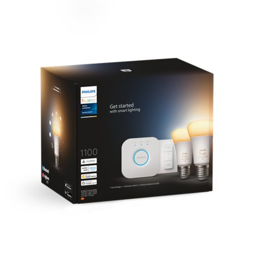 Philips Lighting Hue Jeu de 2 ampoules LED 871951430221100 CEE 2021: G (A -  G) Hue White E14 Kerze Doppelpack Filament 2 - Conrad Electronic France