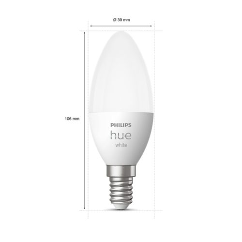 Buy Philips Hue Bulbs E14 (B39) 4W 470lm White and colored light White