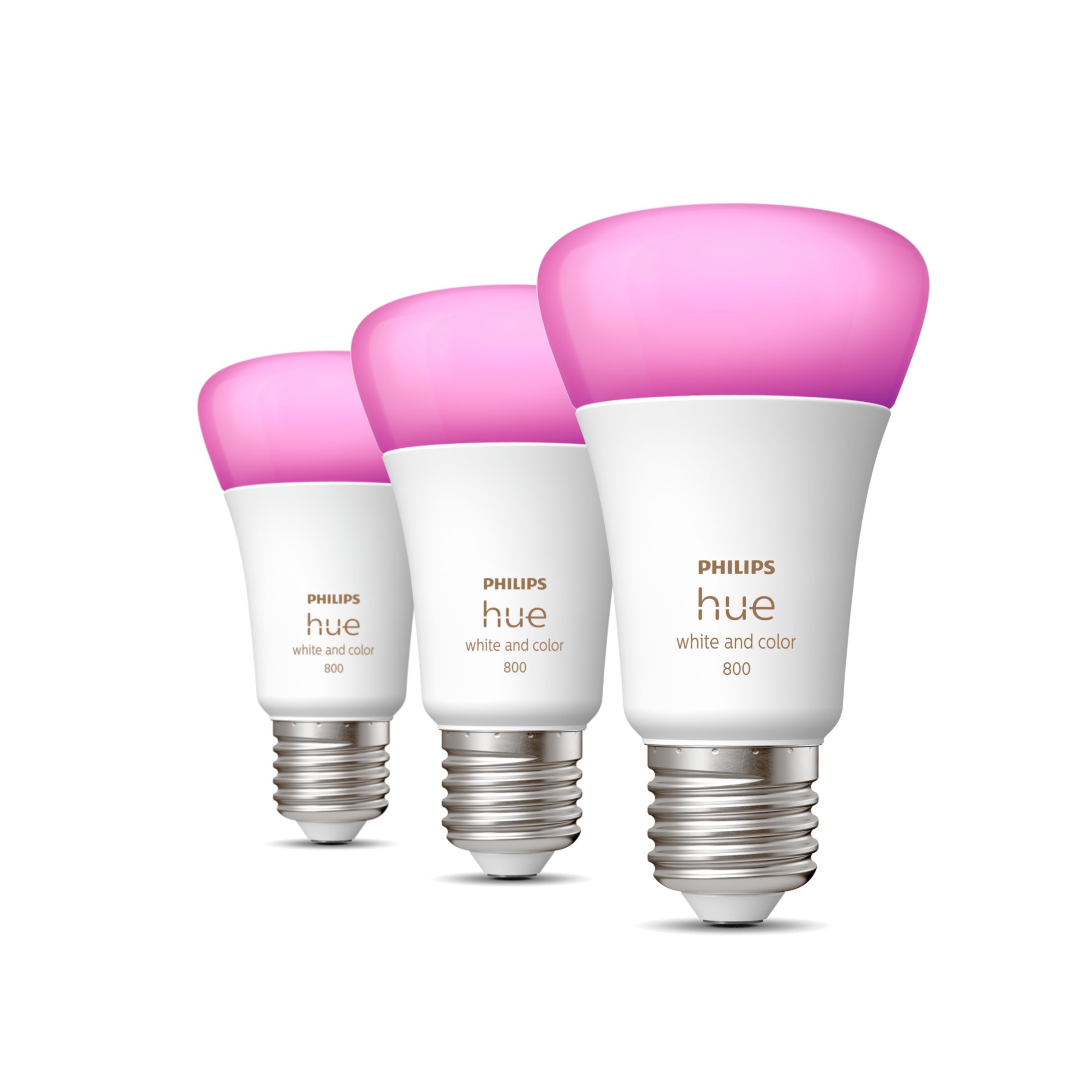 Philips Hue 3-pack E27 - White and color ambiance