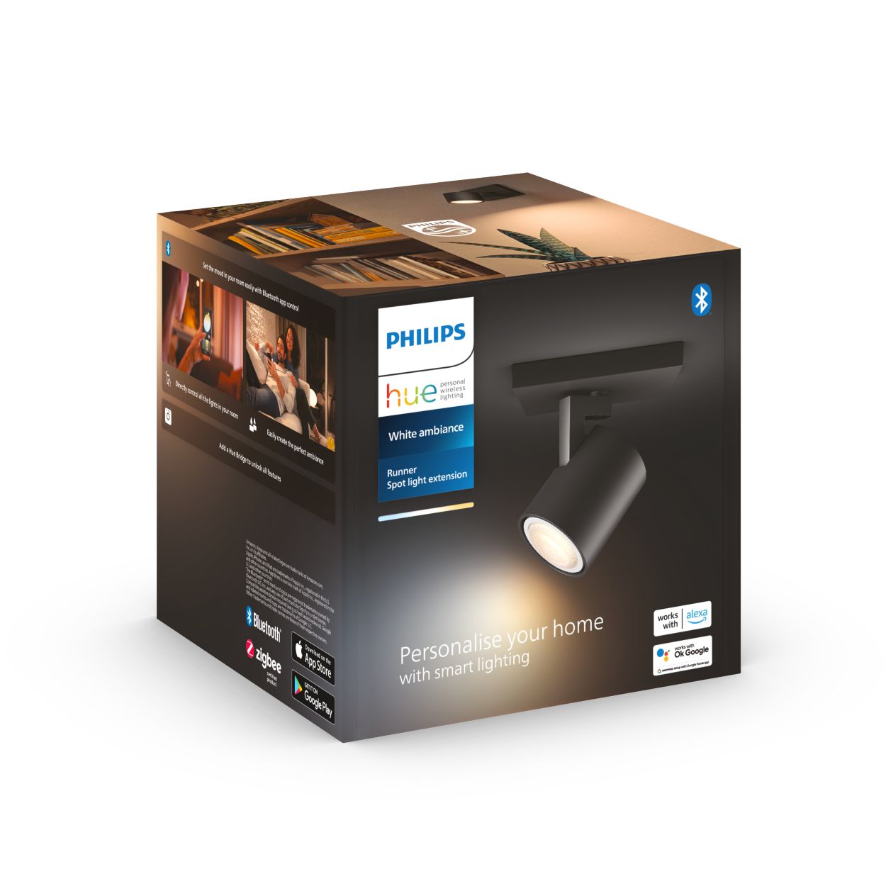 Philips Lighting Hue Faretto a soffitto LED 871951433834000 Hue White Amb.  Runner Spot 1 flg. weiá 350lm Erweiterung