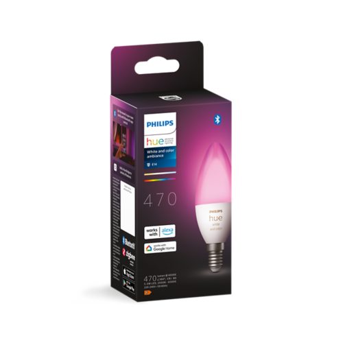 Set De 2 Bombillas Velas Led Inteligentes E14 Philips Hue con Ofertas en  Carrefour