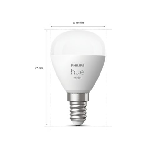 Confezione da 1 lampadina sferica LED E14 5,7 W - Bianco