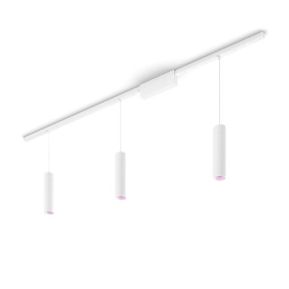 Hue White and Colour Ambiance Perifo straight ceiling base kit (3 pendants)