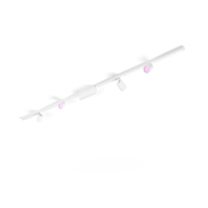 Hue White and Color Ambiance Kit de base Perifo pour plafond, droit (4 spots)