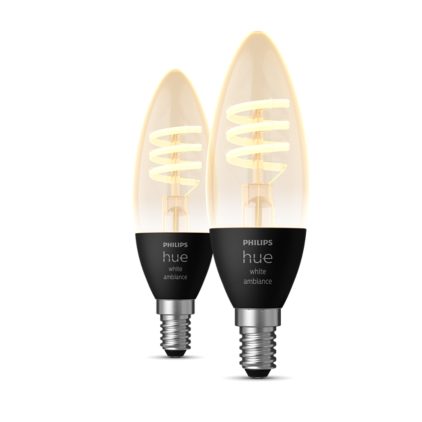 Hue White ambiance Filament Kerte - E14 pærer - 2-pak