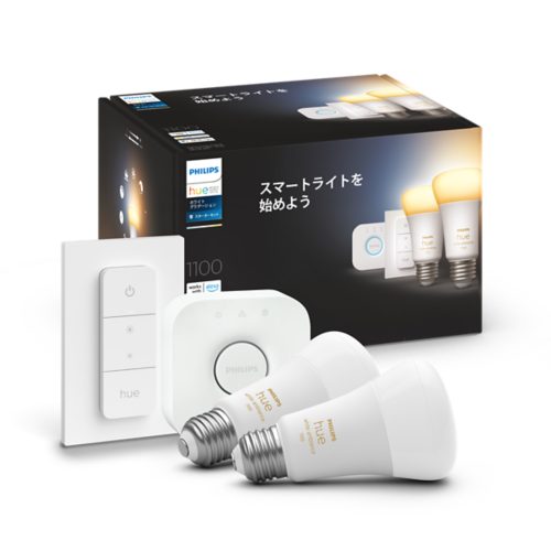 Hue スターター キット: E26 LED 電球 ホワイトグラデーション 2個 + Hue ブリッジ | Philips Hue JP