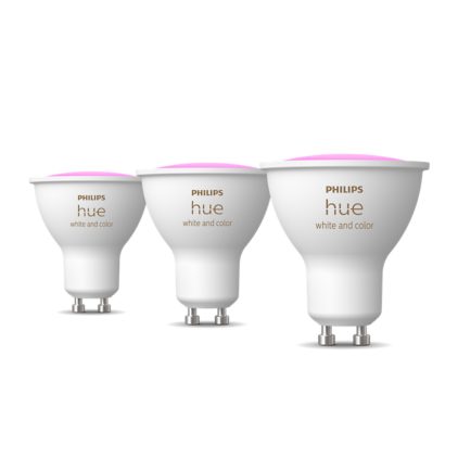 Hue White and color ambiance GU10 - spots - 3-pak