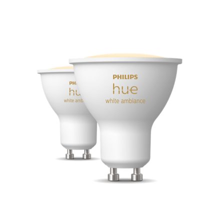 Hue White Ambiance GU10 - Spot connecté - (pack de 2)