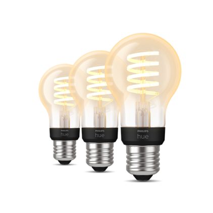 Filament Hue White Ambiance A60 - Ampoule connectée E27 (pack de 3)