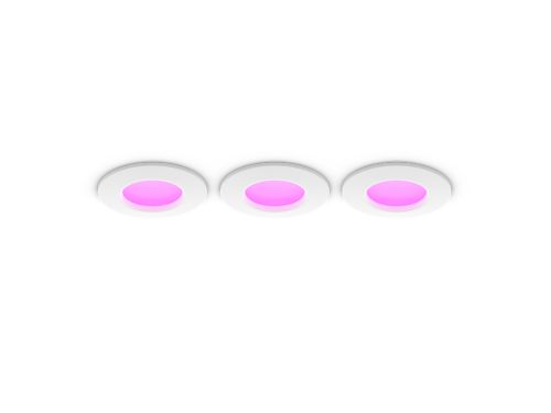 Hue White and color ambiance Slim Recessed Light -upotettava valaisin 90 mm