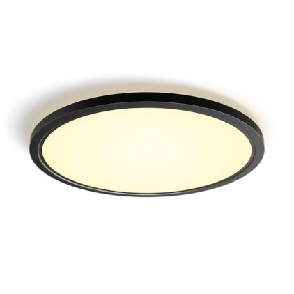 Hue White Ambiance Panneau de plafond rond Tento WA LED 54,2 cm noir