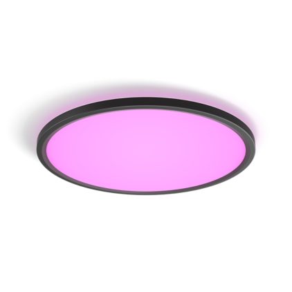 Hue White and Color Ambiance Panneau de plafond rond Tento WCA LED 42,1 cm noir