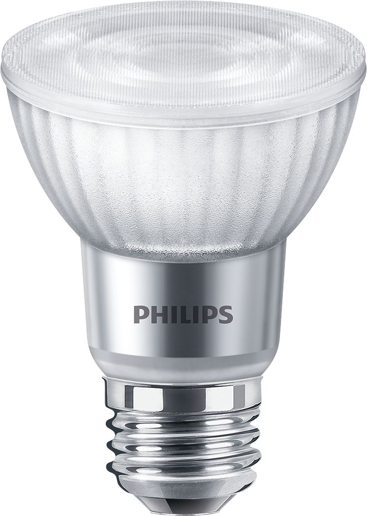 Philips Dimmable 5W 4000K R20 LED Bulb, 90 CRI, Enclosed Fixture Rated,  Title 20 Compliant, 5R20/PER/940/P/E26/DIM 6/1FB T20