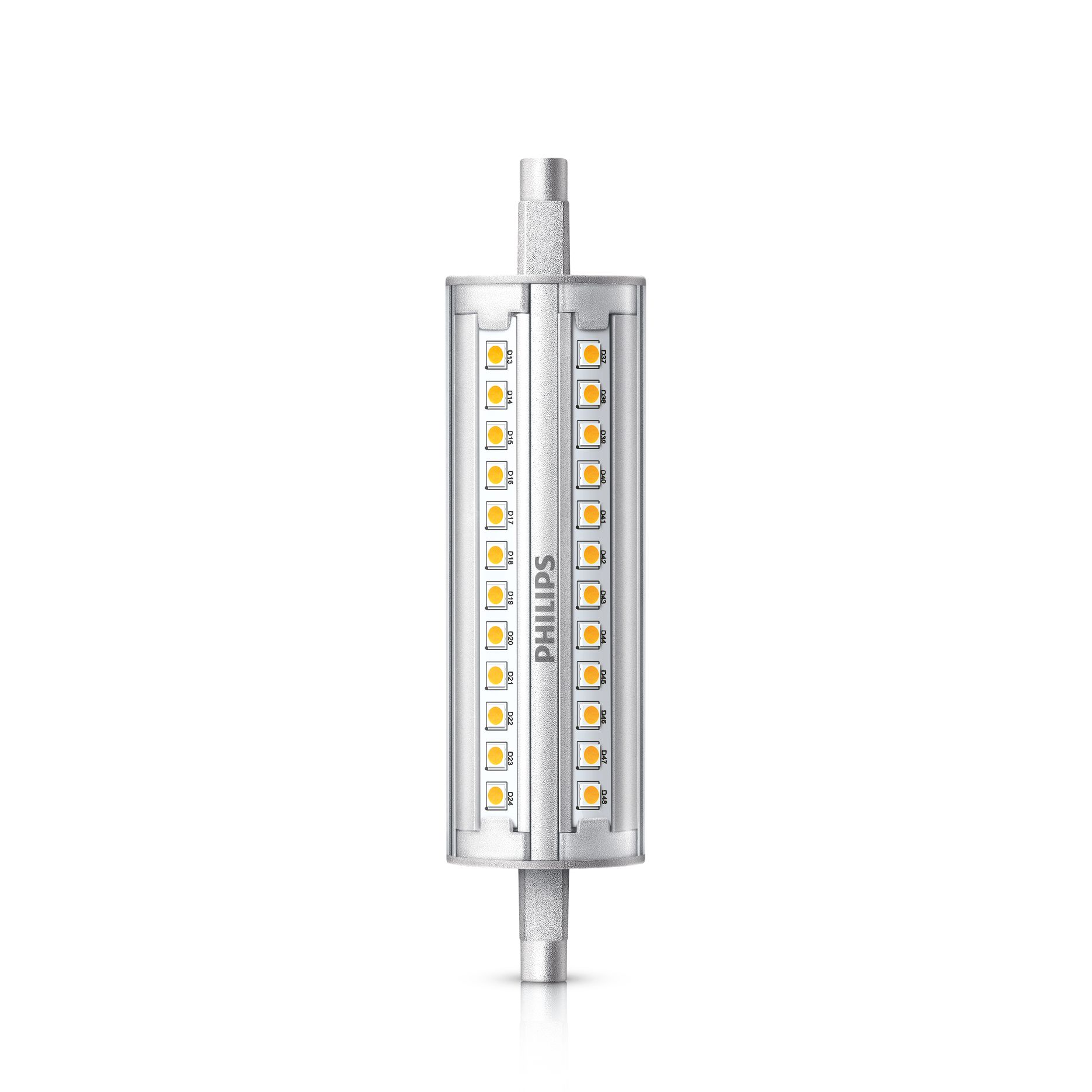 L22-R7S-6W - R7s led - - Lampadina r7s led 6W 78mm 18 led Silamp 230v L22- R7S-6W