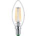Haute efficacité Ampoule flamme UltraEfficient Filament transparente 40 W B35 E14