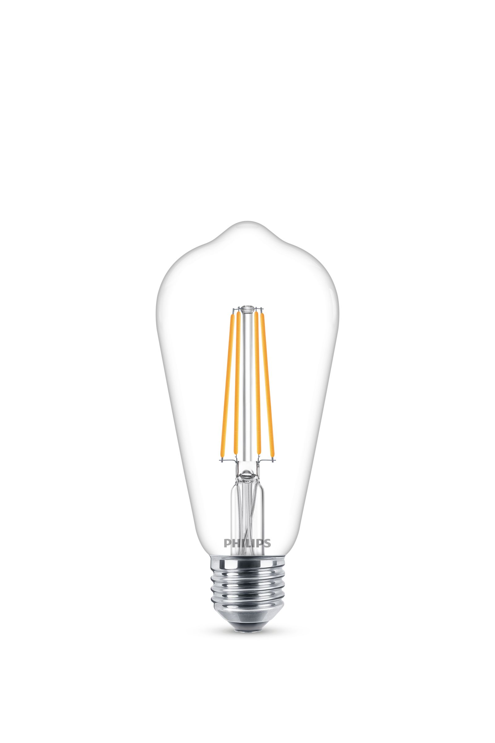 LED Filament-Lampe, transparent, 40W ST64 E27 8718699763039 | Philips