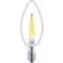 DEL Ampoule flamme transparente B11 E12 à filament x3, 40 W