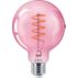 LED Bombilla de filamento rosa 25 W G93 E27
