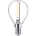 LED Ampoule flamme transparente à filament 15W P45 E14