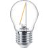 LED Filament-Kerzenlampe, transparent 15W P45 E27