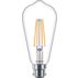 LED Filament Bulb Clear 60W ST64 B22