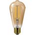СВІТЛОДІОДНА 2 філаментні лампи бурштинового кольору на 40 Вт, ST64, цоколь E27