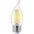 LED Filament Candle Clear 60W BA11 E26 x3
