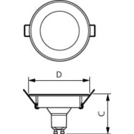 LEDspot 5-50W GU10 827 100-240V 36D ND, 929001971241