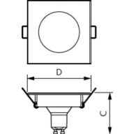 LEDspot 5-50W GU10 827 100-240V 36D ND, 929001971241