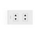 Switches & Sockets 2P US-EU Socket with Grid