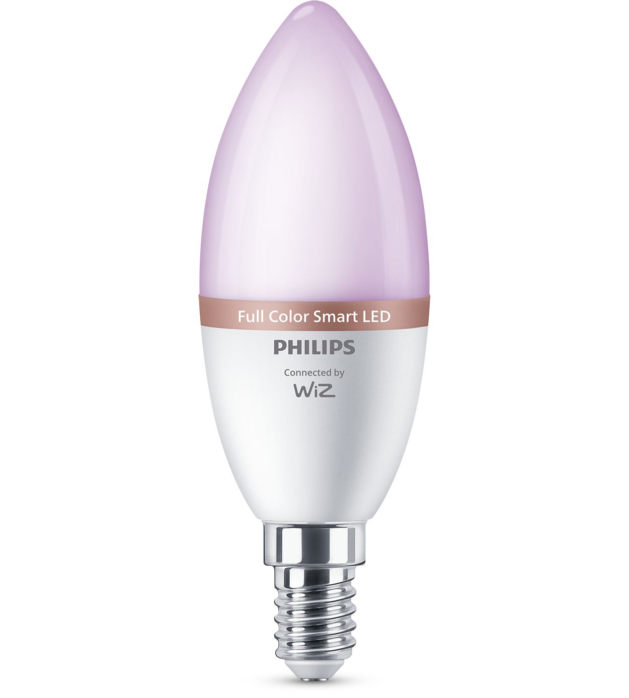PHILIPS Signify WiZ Ampoule LED connectée Wi-Fi couleur E14 40W